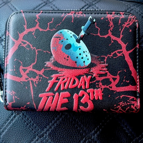 Loungefly Friday the 13th collection exclusive wallet NWT - Picture 4 of 7